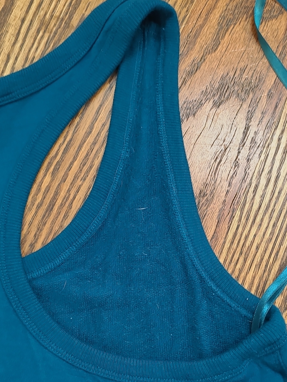 Athleta Teal Racerback Romper Size Small - Picture 6 of 6